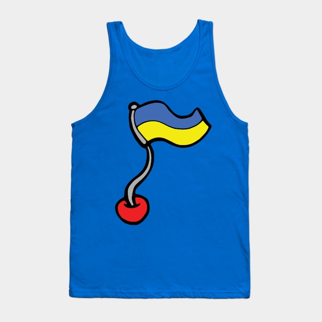 Ukraine Flag Tank Top by VANDERVISUALS